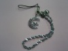 Wholesale Moon Shaped Zinc Alloy Plating Cellphone Lanyard