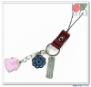 Wholesale Mobile Phone Strap, Made of Alloy and Epoxy, Suitable for Promotions