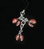 Wholesale Crystal metal Ladybug charm pendant