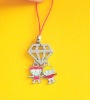 Wholesale zinc alloy mobile strap