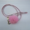 Wholesale adorable rabbit hair Mobile Phone Chain/Cell Phone Chain