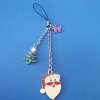 CHRISTMAS PU/leather mobile phone chain