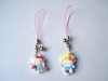 Wholesale gift mobile phone strap with soft PVC