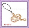 Wholesale Gold Fish Mobile Phone Charm