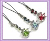 Wholesale Mobile Phone Charm decroated with shiny rhinestone