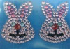 Wholesale Rabbit form crystal sticker
