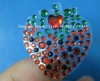 Wholesale Strawberry form crystal sticker