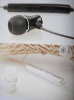 Wholesale High quality plastic mobile phone headphone with aluminium wire connecter