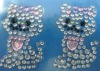 Wholesale Rabbit form crystal sticker