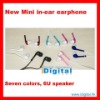 Wholesale Stereo mp3/mp4 earphone; Colorful headphone