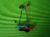 Wholesale red earphone blue earphone black earphone