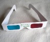 Wholesale red/cyan paper 3d glasses TV/Movie/Book