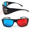 Wholesale red blue plastic 3d glasses