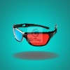 Wholesale 3D glasses Red Blue Cyan Plastic Framed 3 D Dimensional