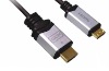 Wholesale new mini HDMI1.4 cable metal shell gold connectors support 1080P,3D and Ethernet