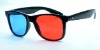 Wholesale wayfarer Red/Blue Plastic 3D Glasses