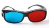 Red cyan blue Plastic 3D glasses for 3D vedio 3D movie 3D games 3D TV