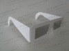 Wholesale Plain White Paper 3D Eye Glasses with Linear Polarized Lens