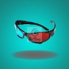 Wholesale 3D glasses Red Blue Cyan Plastic Framed 3 D Dimensional