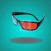 Wholesale Red Blue Cyan Plastic Framed 3 D Dimensional 3D glasses