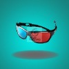 Wholesale 3D glasses Red Blue Cyan Plastic Framed 3D glass
