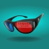 Wholesale cool frame red cyan plastic 3D glasses