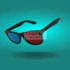 Wholesale fashion model red cyan 3D glasses