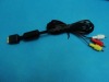 6ft Composite Standard 3AV Cable for PS3/PS2 games console