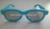 Wholesale Comfortable plastic blue frame circular polarized 3D glasses