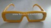 Wholesale Fashionable design plastic yellow frame circular polarized 3D glasses
