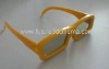 Wholesale Comfortable plastic yellow frame circular polarized 3D glasses