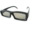 Wholesale Gentle black frame plastic circular polarized Real D 3d glasses