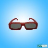 Wholesale red color plastic frame circular polarized 3d glasses for 3d theatre