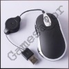 Wholesale USB Retractable Cable Optical Mouse Mice PC Laptop#8025