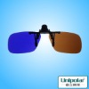 Wholesale thicken plastic yellow amethyst 3d glasses