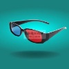 Wholesale high quality plastic 3d video glasses with anaglyphic red cyan lense for 3d movies