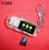 solar power tf card usb2.0 novelty small card reader