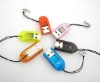 Wholesale vWholesale USB Memory Card Reader For 1GB 2GB 4GB 8GB Micro SD T-Flash card mix 5 colors