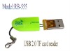 Wholesale CR-555 high quality TF/Micsro SD card reader