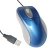 Wholesale big 1000dpi blue color usb desktop and laptop wired optical mouse for gift(JL-M713)