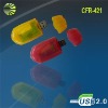 Wholesale new small spaceship usb2.0 multi in 1 sd tf ms mmc card reader