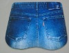 Wholesale Jean Fabric Rubber Mouse Pad