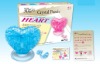 crystal toy bricks - love heart