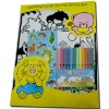 Wholesale Velvet coloring set/Velvet painting set/Velvet drawing set for kids & students
