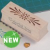 wooden rubber stamp
