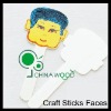 Wholesale Wood Craft Sticks Boy Faces