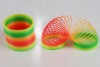 Wholesale plastic toy child toy Promotional spring plastic colorful spring rainbow toy promotional rainbow spring toy