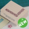 wooden rubber stamp