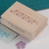 wooden rubber stamp