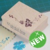 wooden rubber stamp